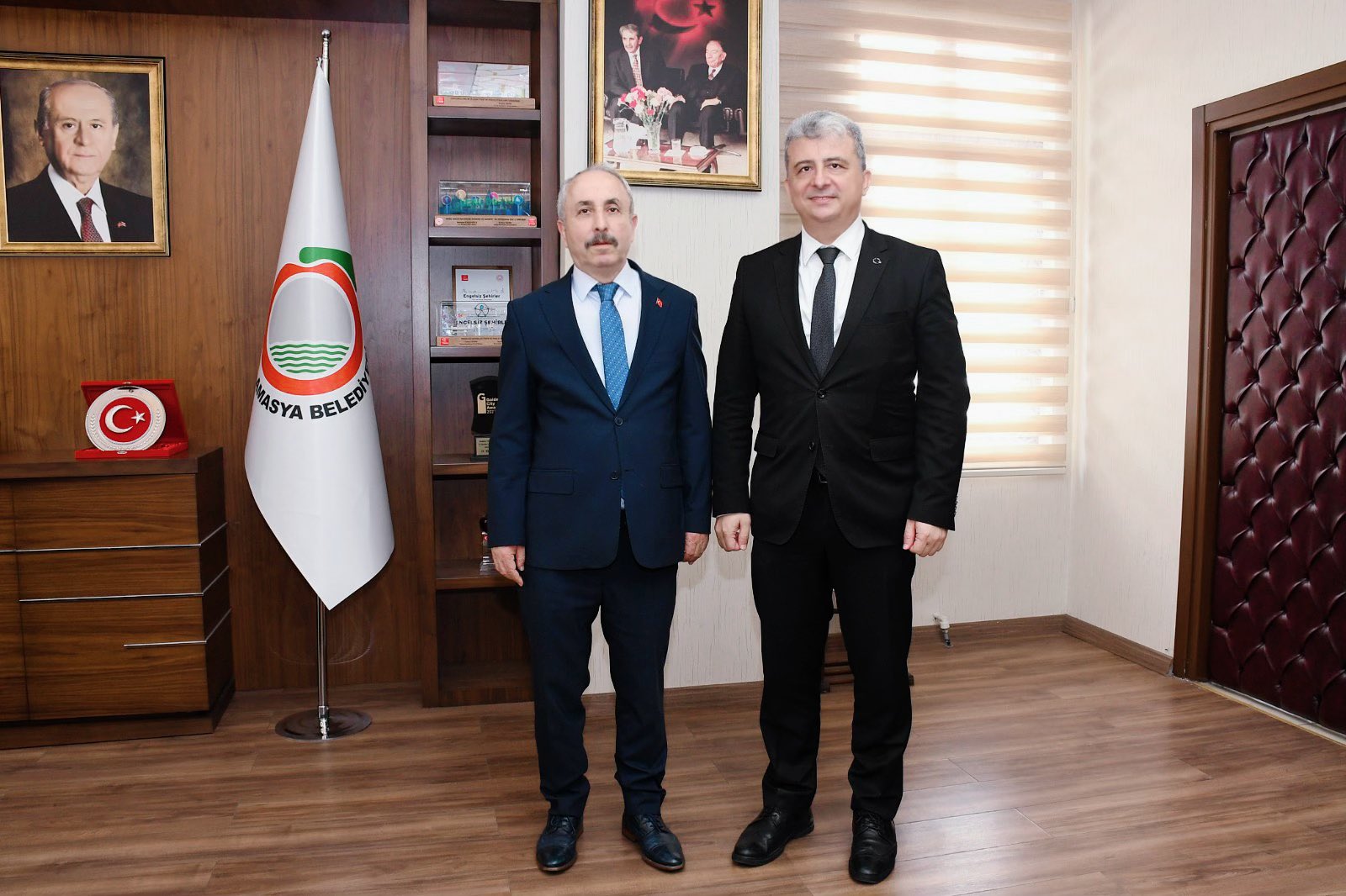 Birlik Müdürümüz Mustafa Örgüt; Amasya Belediye Başkanı Dr. Bayram Çelik 'i Ziyaret Etti.